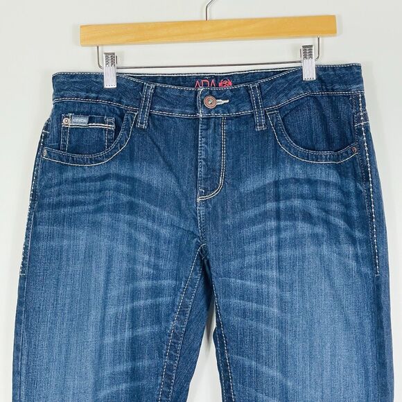 Cinch Rodeo Boot Cut Medium Wash Midrise Jeans Womens Juniors 11 x 31 Long - Picture 2 of 9